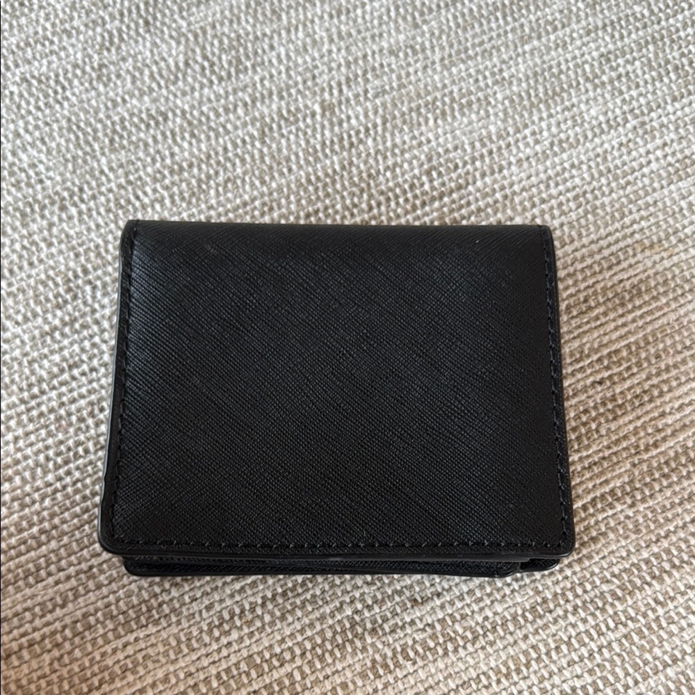Michael Kors Black Key Card Holder with Gold Accents - Picture 3 of 3